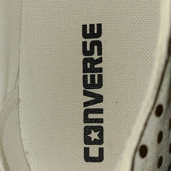 Converse All StarShoes sz. 8.5 (#740) gold and white Polka dots - Picture 11 of 13